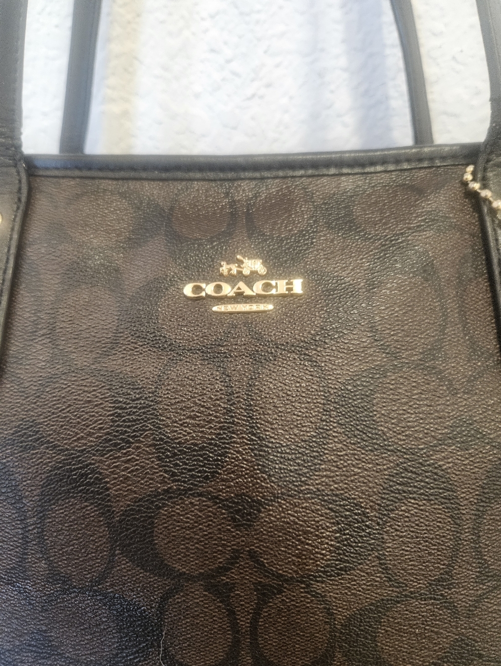 Coach City Zip Brown Signature Tote Bag - Picture 5 of 16